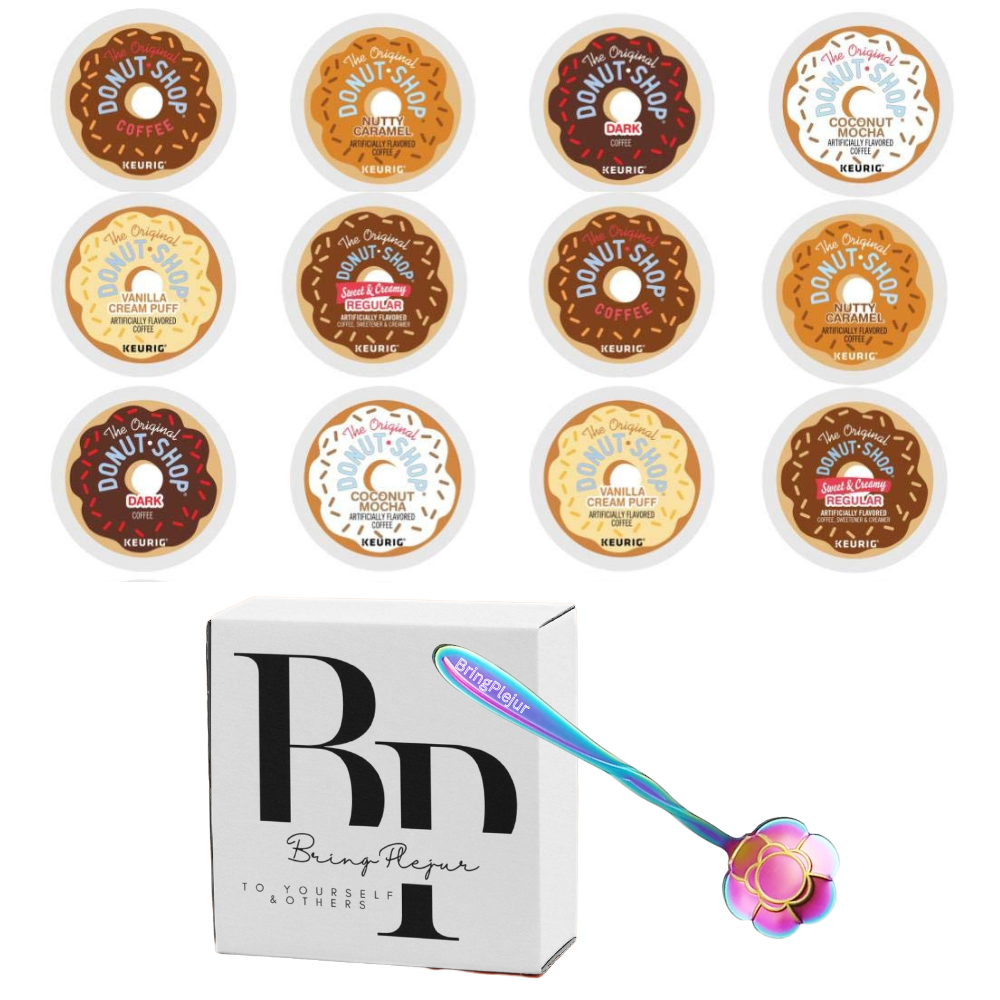 24 Count - Variety pack of The original Donut House Coffee K Cups for All Keurig K Cup Brewers - (6 flavors, NO DECAF, 4 K cups each flavor)