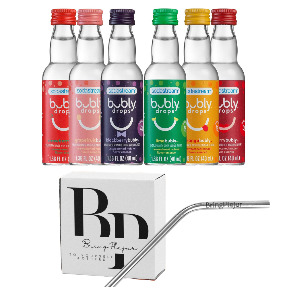 sodastream Bubly Drops 6 Flavor, Original Variety Pack, 1.36 Fl Oz ( Pack of 6)