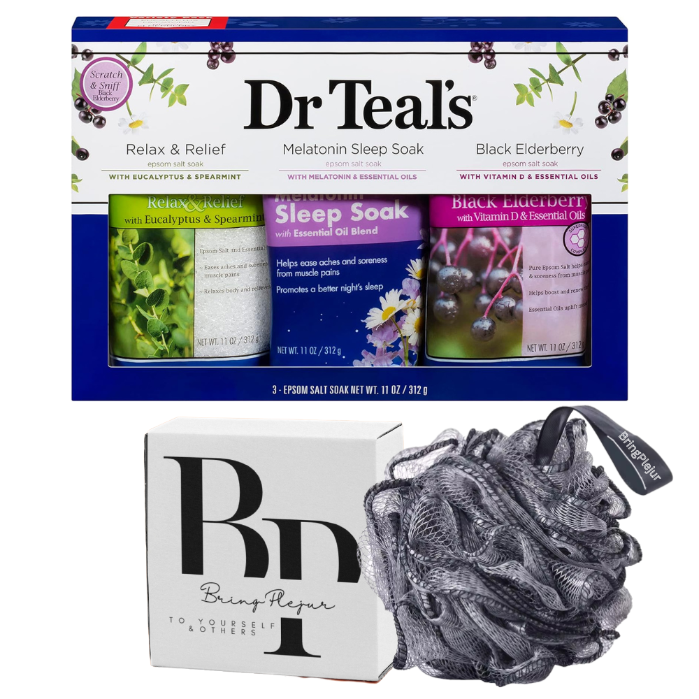 Dr Teal's Epsom Salt Trio Gift Set (Three 14 oz Bags)
