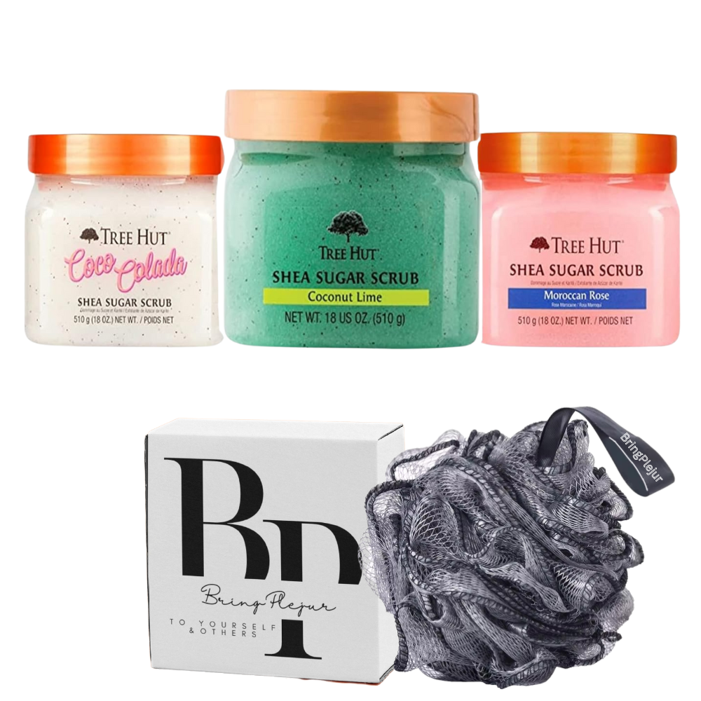 Tree Hut Sugar Body Scrub 18 oz Variety Pack Set of 3