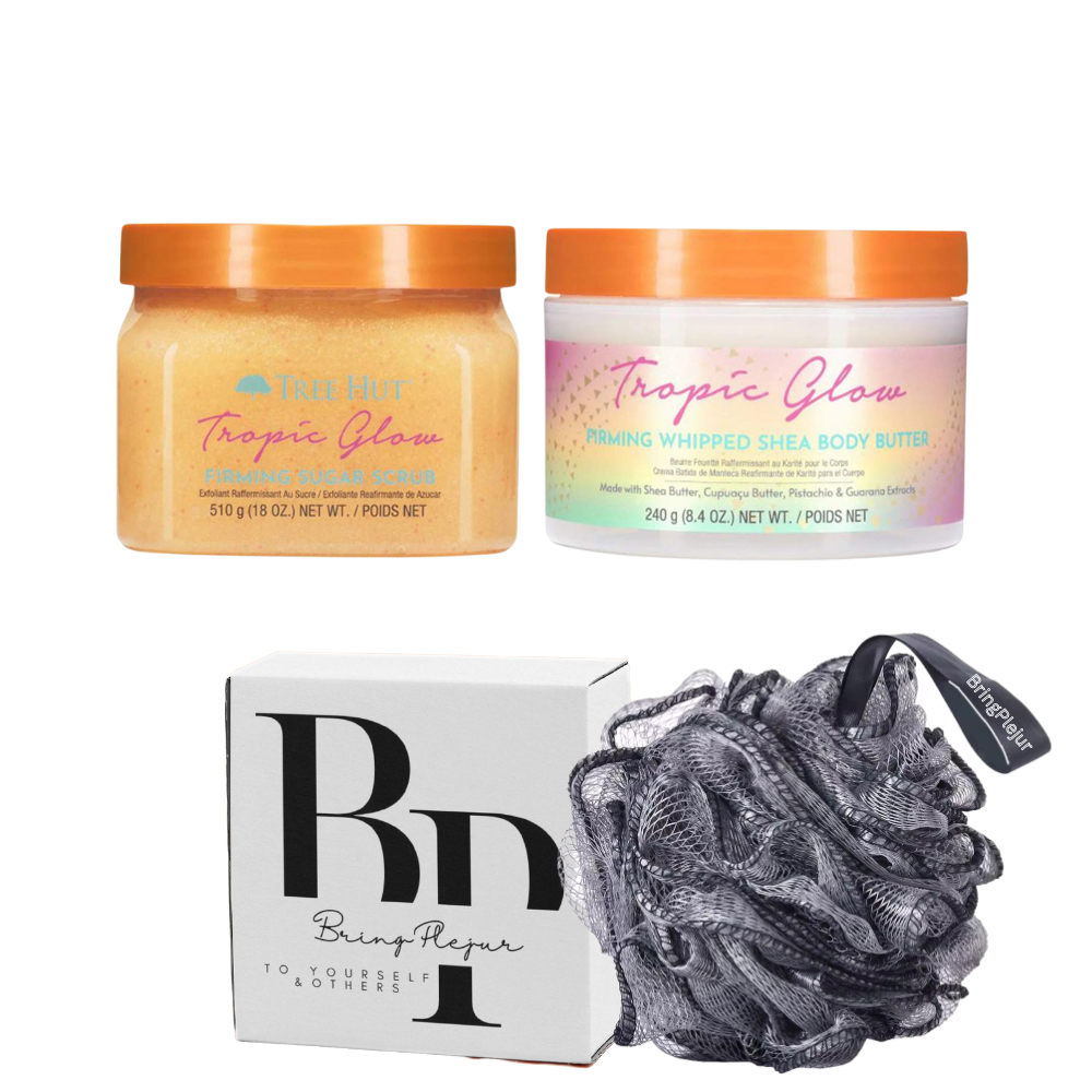 TREE HUT Shea Sugar Scrub & Lotion Set with Cupuacu Butter & Guarana - Leaves Skin Soft & Smooth